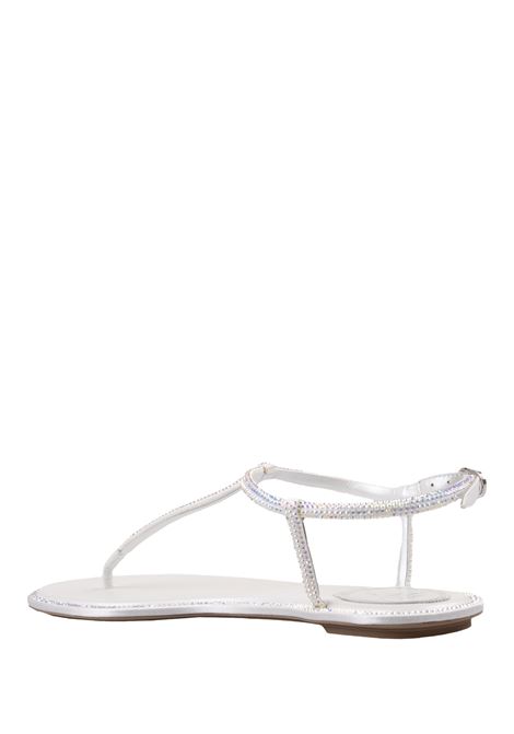 White Diana Sandals RENE' CAOVILLA | C11574-010-R001X318